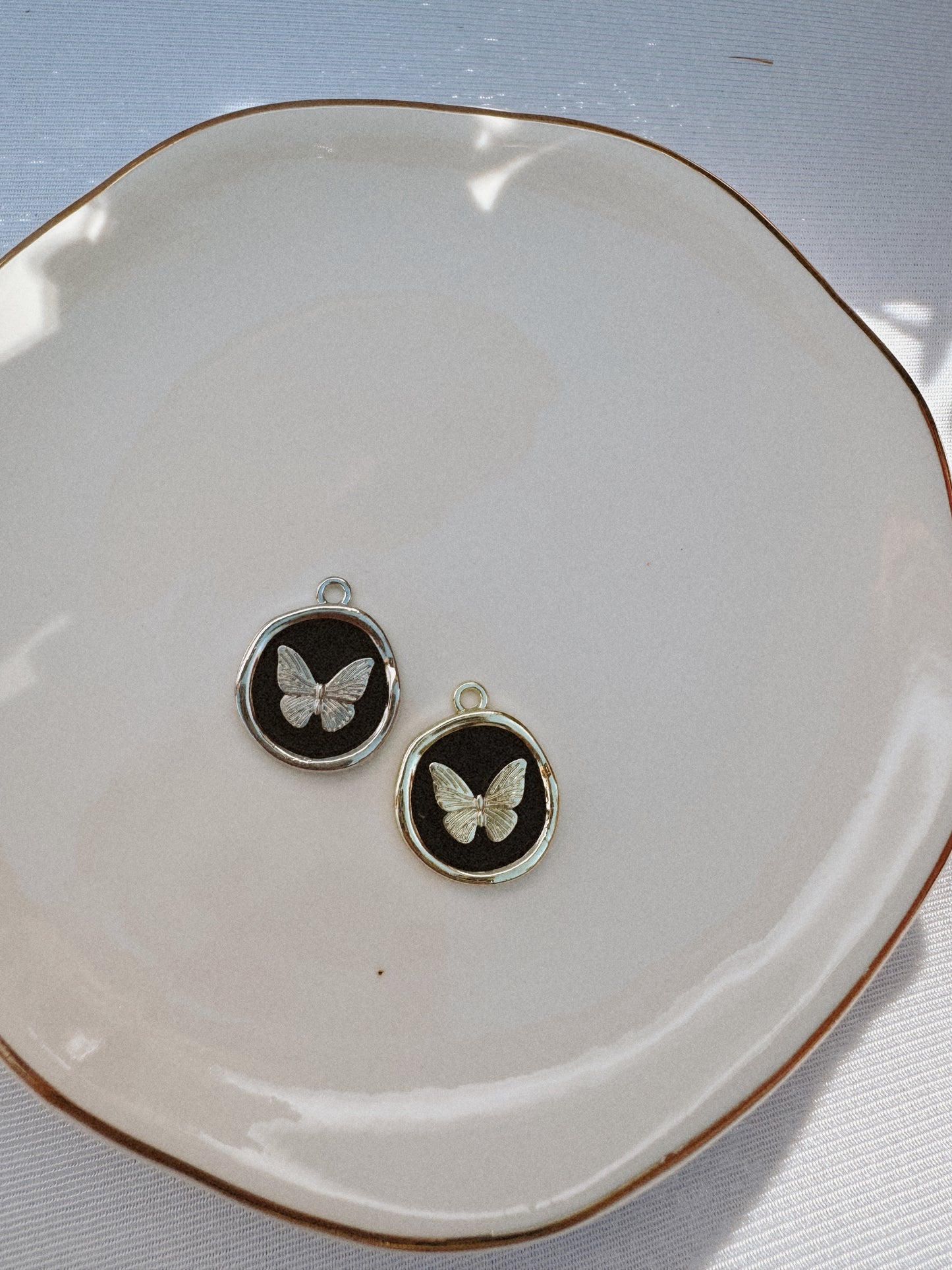 Black Butterfly Charm