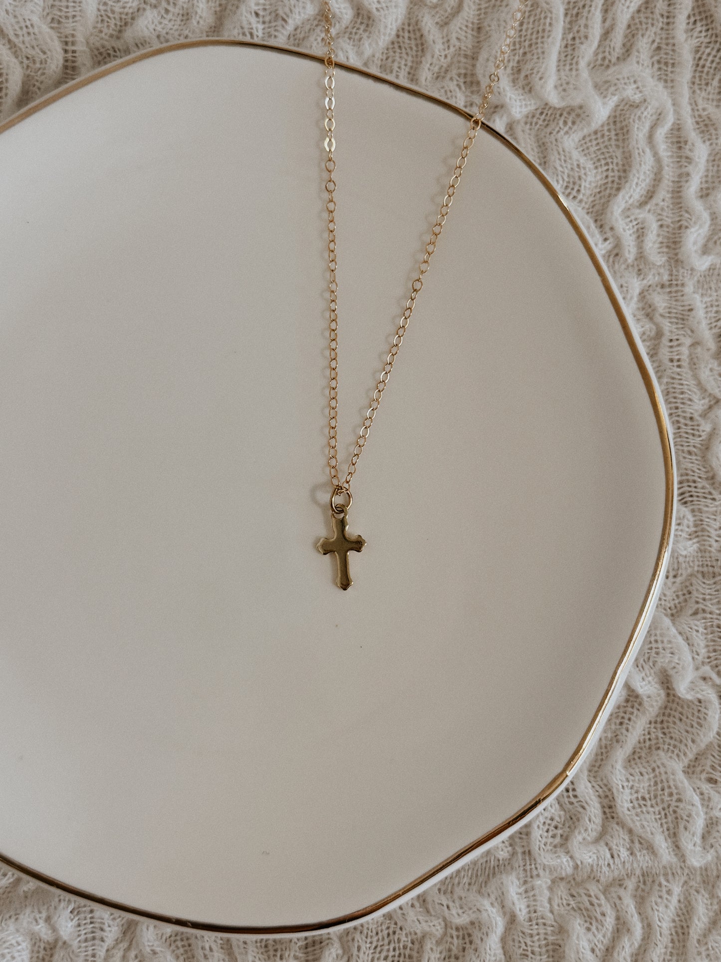 Tiny Cross Necklace