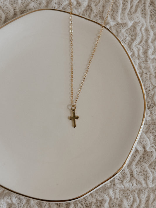 Tiny Cross Necklace