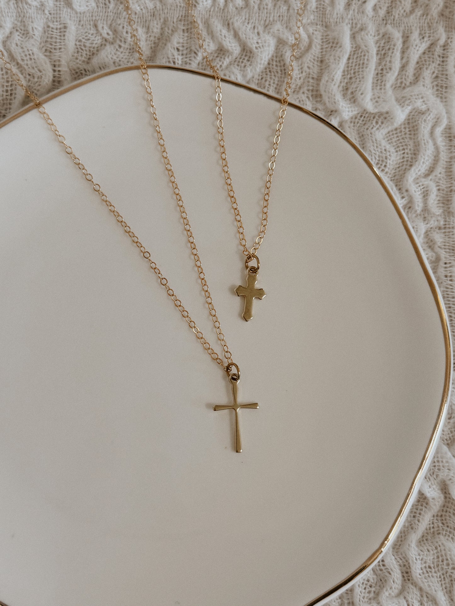 Tiny Cross Necklace
